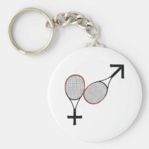 Bataille du tennis de sexes porte-clé