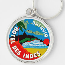 Batavia Hotel Des Indies Keychains