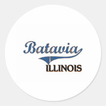 Batavia Illinois City Classic Stickers