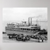Bateau à  vapeur la Géorgie Lee : 1907 Posters