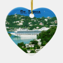 Bateau de croisière accouplé chez le St Lucia Ornement