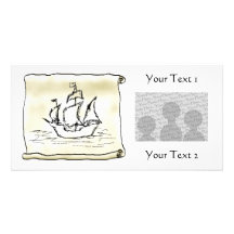 Bateau de pirate photocarte