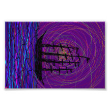 bateau sur une mer foncée impressions photographiques