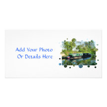 BATEAUX DE CANAL BRITANNIQUES CARTE AVEC PHOTO
