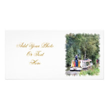 BATEAUX DE CANAL BRITANNIQUES PHOTOCARTE CUSTOMISÉE