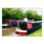 BATEAUX DE CANAL BRITANNIQUES CARTES DE VŒUX