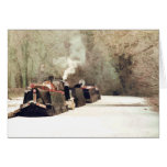 BATEAUX DE CANAL BRITANNIQUES CARTES DE VŒUX