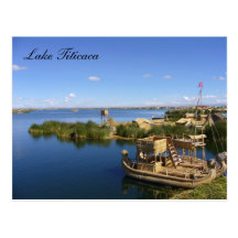 bateaux de titicaca cartes postales