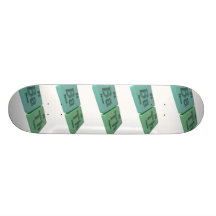 Bath as Ba Barium and Th Thorium Skate Deck