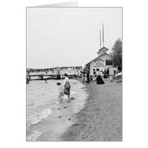 Bath House, Bois Blanc Island, MI 1903 Greeting Cards