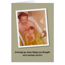 Bath time Birthday - FUNNY Card