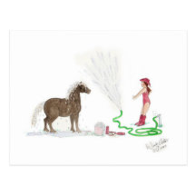 Bath Time Gone Wrong Postcard