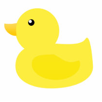 Bath Time Yellow Duck Cut Out