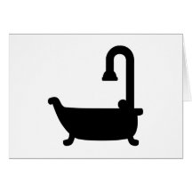 Bath tub shower card