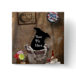 Bath Tub Wash Bucket Western Photography Backdrop Button
