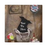 Bath Tub Wash Bucket Western Photography Backdrop Refrigerator Magnets