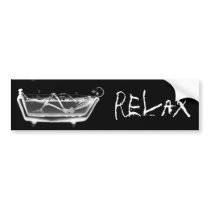 Bath Tub X-Ray Skeleton Black & White