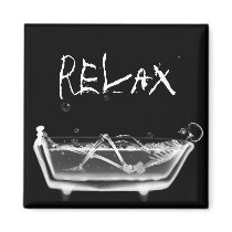 Bath Tub X-Ray Skeleton Black & White