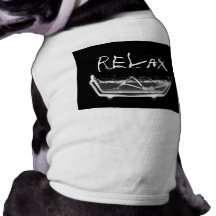 Bath Tub X-Ray Skeleton Black & White Pet T Shirt