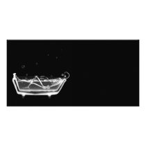 Bath Tub X-Ray Skeleton Black & White
