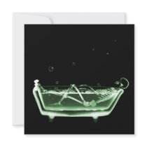 Bath Tub X-Ray Skeleton Green