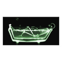 Bath Tub X-Ray Skeleton Green