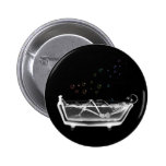 Bath Tub X-Ray Skeleton - Rainbow Bubbles buttons
