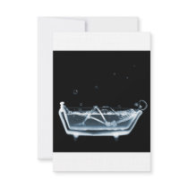BATH TUB X-RAY VISION SKELETON - BLUE