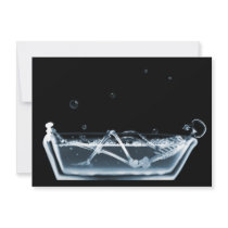 BATH TUB X-RAY VISION SKELETON - BLUE