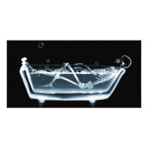 BATH TUB X-RAY VISION SKELETON - BLUE