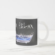 BATH TUB X-RAY VISION SKELETON - ORIGINAL MUG