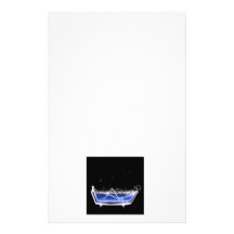 BATH TUB X-RAY VISION SKELETON - ORIGINAL PERSONALIZED STATIONERY