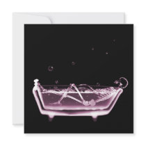 BATH TUB X-RAY VISION SKELETON - PINK