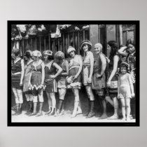 Bathing Beauties Contest in Washington, DC 1920 Poster