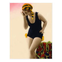 Bathing Beauties of the Past Post Card