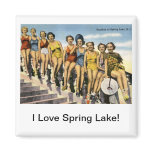 Bathing Beauty Peaches, Spring Lake Vintage Fridge Magnets