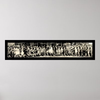Bathing Fashion Beach Photo 1918 Print by lc_panoramicphotos