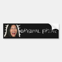 bathorybabe vamped out, Original Freak Bumper Stickers
