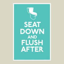 Bathroom Humour Print posters