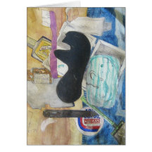 Bathroom Objects Greeting Card