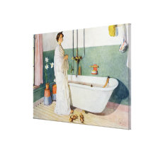 Bathroom Scene - Lisbeth, pub. in 'Lasst Licht Hin Gallery Wrap Canvas
