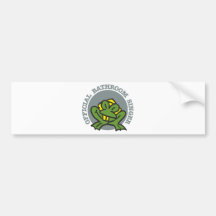 bathroom singer bumper sticker