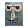 bathroom smile postcard
