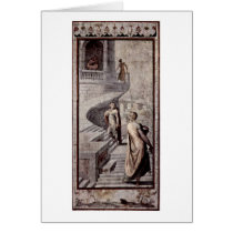 Bathsheba Goes To David By Francesco De' Rossi Cards