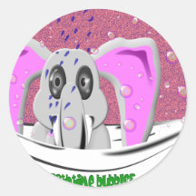 Bathtime Elephant Stickers