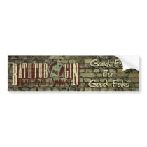 Bathtub Gin Railroad Company Good Folk Sticker Bumper Stickers