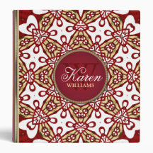 Batik Floral Pattern Album Binder