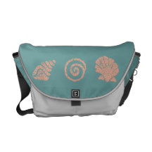 Batik Seashell Trio Communter Bag Messenger Bag