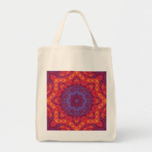 Batik Sunset Watercolor Mandala Bag