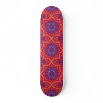 Batik Sunset Watercolor Mandala Skate Boards